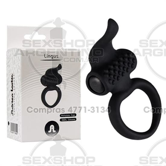 Lingus Anillo vibrador con estimulador de clitoris